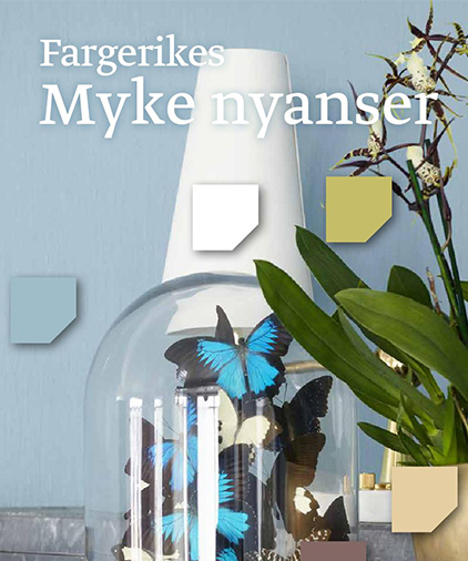 Fargekart myke nyanser