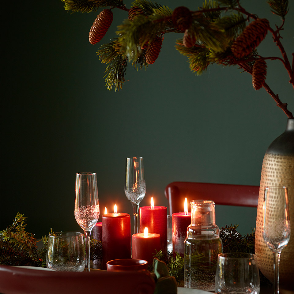 Grønn jul festbord