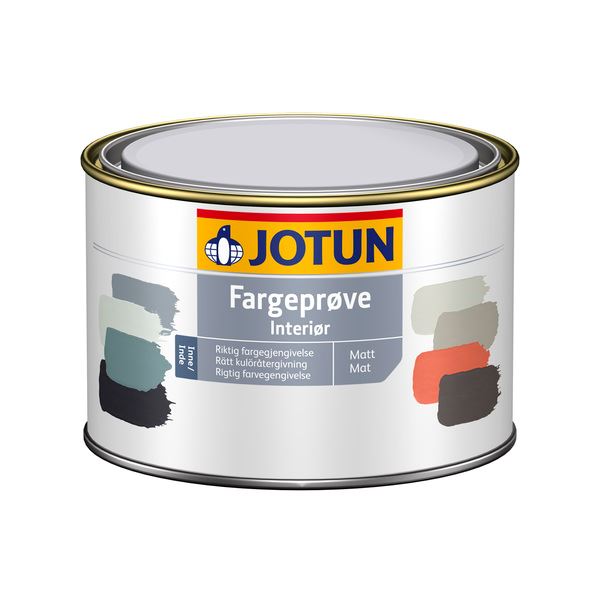 Lady Jotun Fargeprøve Interiør matt Hvit - base 0,45 l