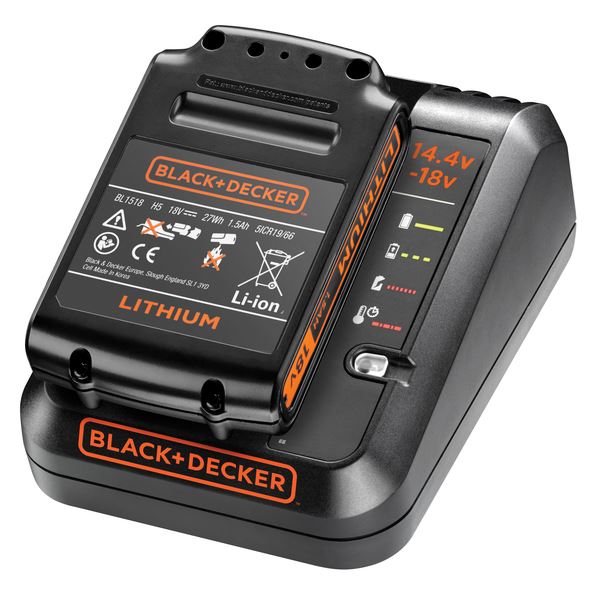 Black & Decker Black & decker Hurtiglader + 1,5AH Lithium batteri