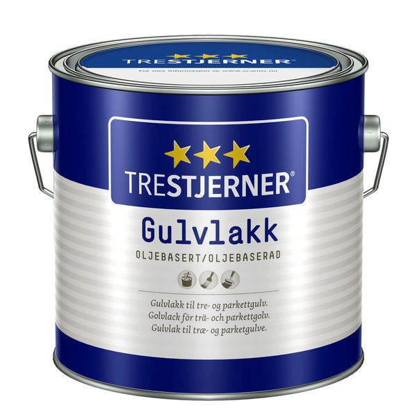 Trestjerner Gulvlakk Oljebasert Halvblank 3 l