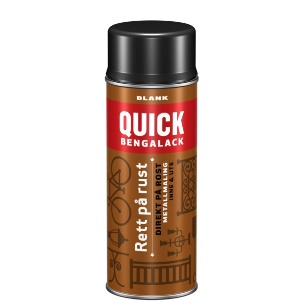 Scanox Quick Bengalack Rett På Rust Spray Sort Blank