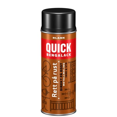 Scanox Quick Bengalack Rett På Rust Spray Sort Blank