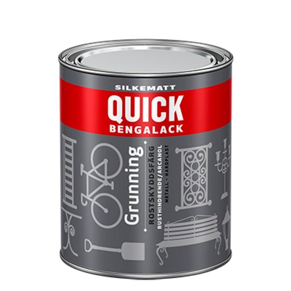 Scanox Quick Bengalack Grunning Silkematt Grå 0,75 l