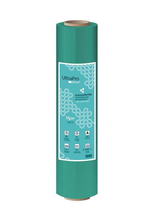 UltraPro Gulvunderlag Basic med fuktsperre