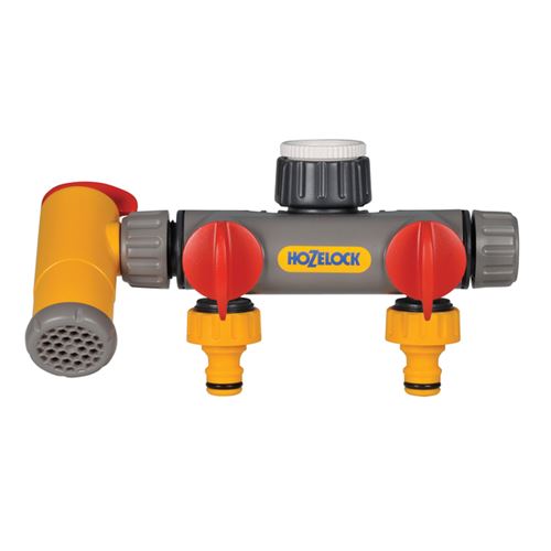 Hozelock Krankobling 2-veis Flowmax