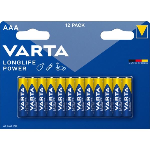 Varta Batteri Longlife Power LR03 AAA 12pk