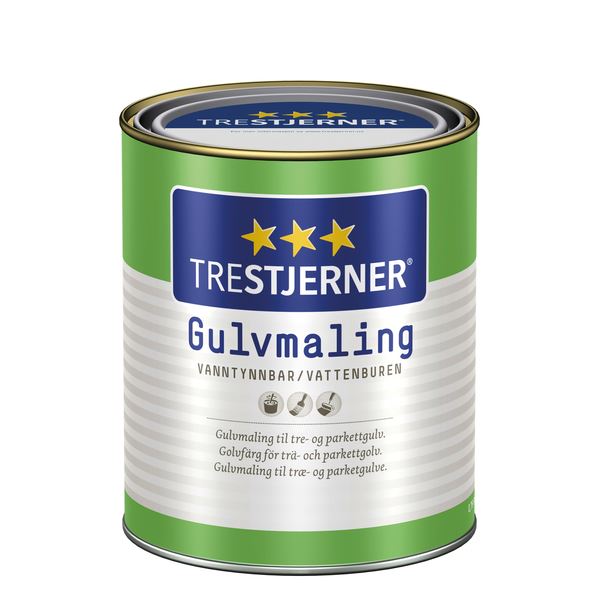 Scanox Trestjerner Gulvmaling Matt Klassisk Hvit - base 0,68 l