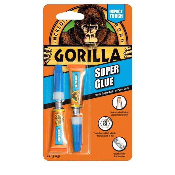 Gorilla Superlim - 2x3 gr