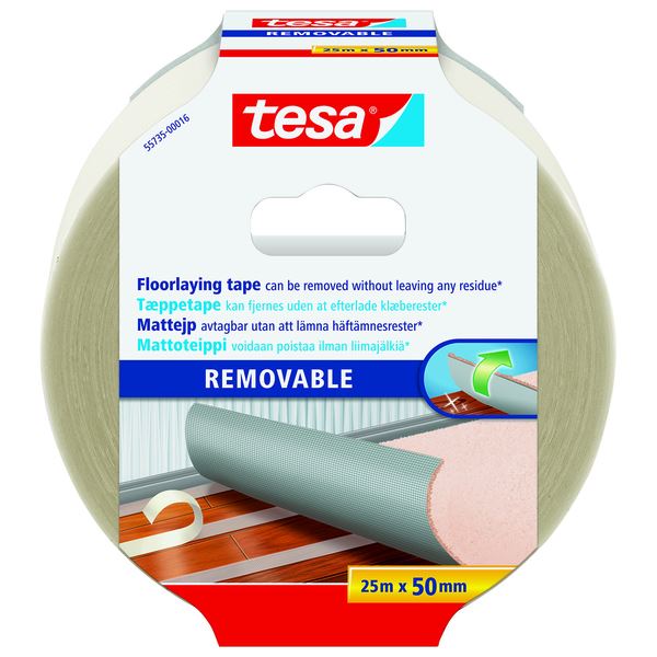 Tesa Teppetape Avtagbar 50 mm x 7 m