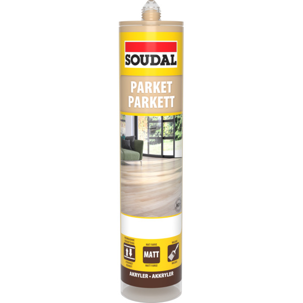 Soudal Parkettkitt Akryl Furu / Lønn 300 ml