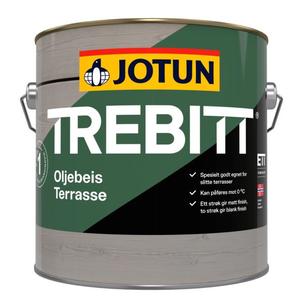 Jotun Trebitt Terrassebeis Olje - Gul - base 2,7 l