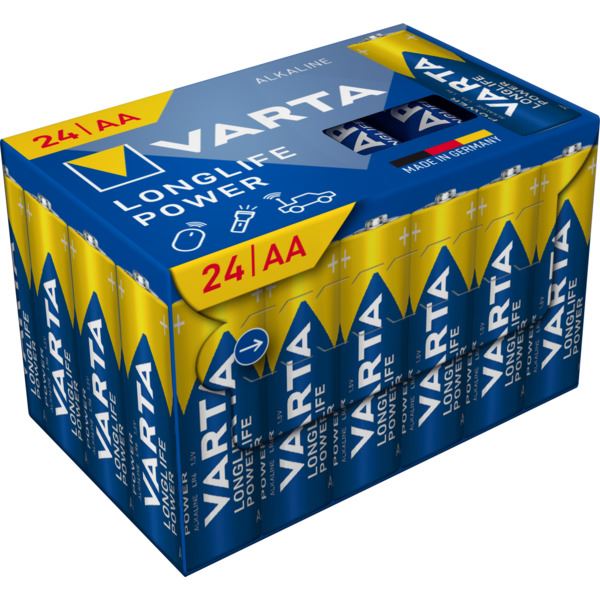 Varta Batteri Longlife Power AA 24pk Cube