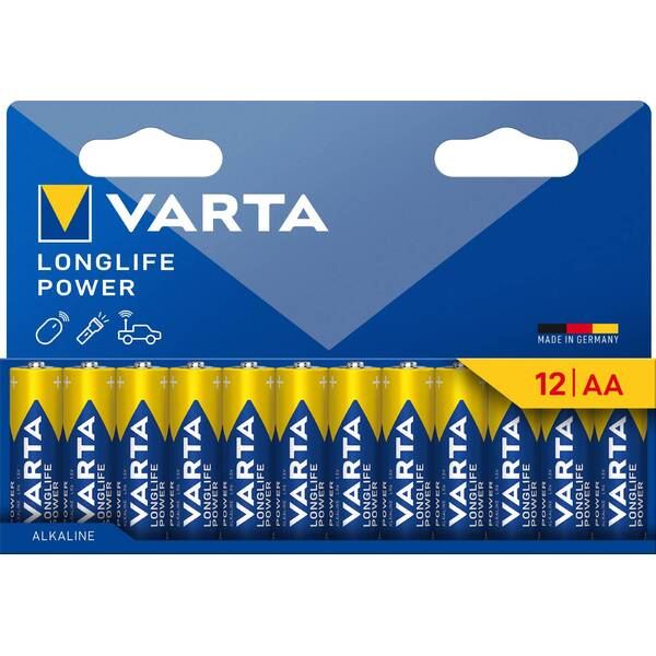 Varta Batteri Longlife Power LR06 AA 12pk