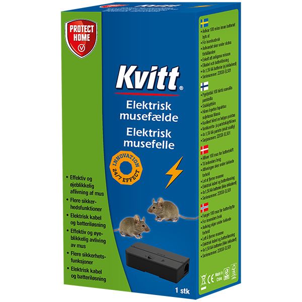 SBM Life Science Elektrisk Musefelle Kvitt