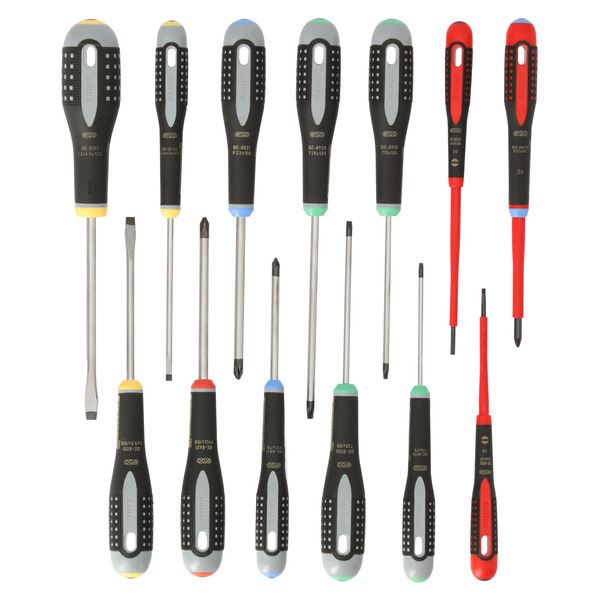 Bahco Skrutrekkersett Ergonomisk - 13 deler