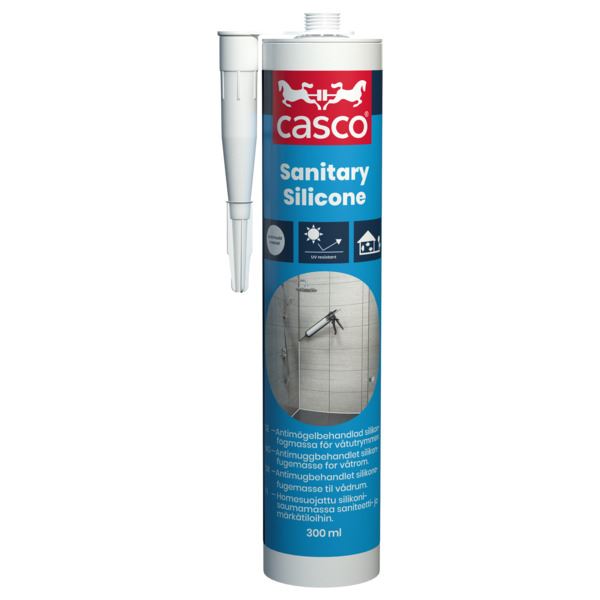 Casco Silikon Sanitary Anthracite 300 ml