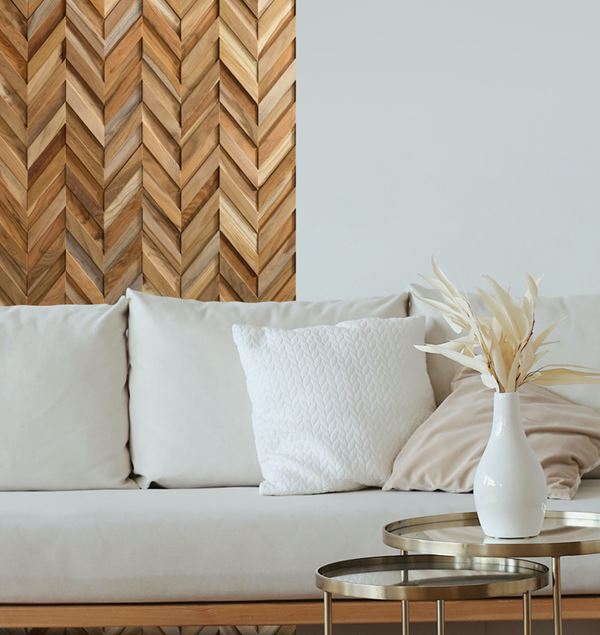 Storeys VEGGBEKLEDNING CHEVRON TEAK22760410