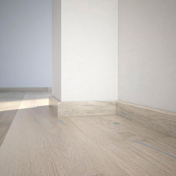 Saga Fotlist Glatt Eik Pearl/Cream 16x60x2200mm