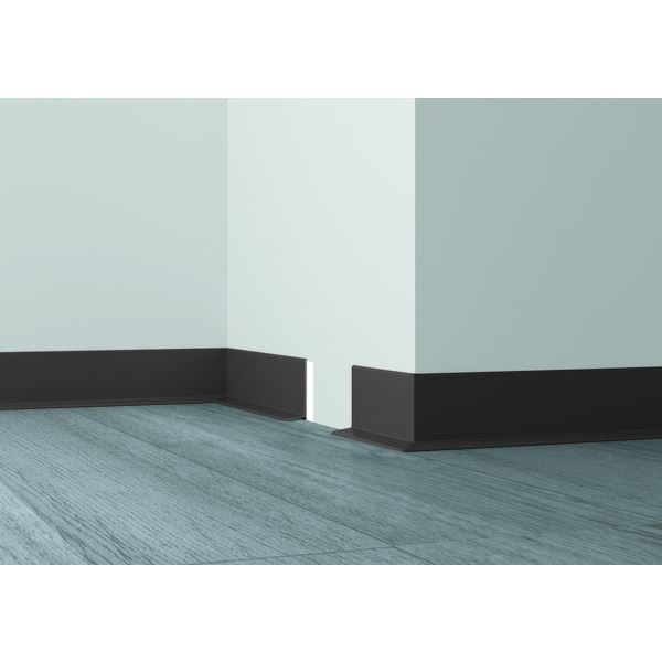 Farveringen Fotlist PVC Selvklebende - Mørk Grå 50 mm