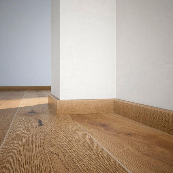 Saga Fotlist Glatt Eik Sense Brun Natur 16x60x220mm