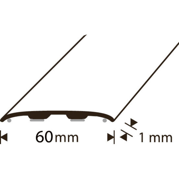 D-profile Skjøtelist 60 mm Eik Faner