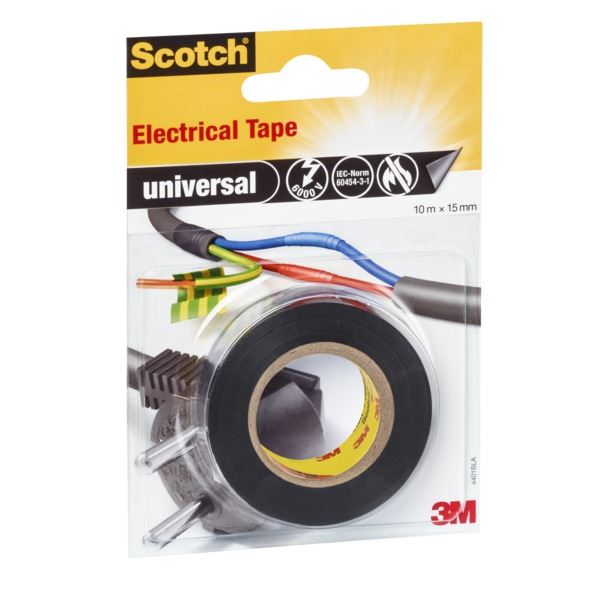 3M Eltape 4401 Isolasjonstape Sort 15 mm x 10 m