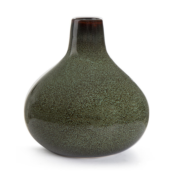 Festival Vase Glasur Grønn/Brun