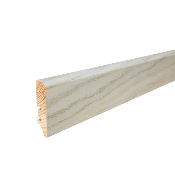 Saga Fotlist Glatt Eik Grå 16x60x220mm