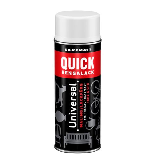 Scanox Quick Bengalack Spray Hvit Silkematt