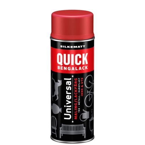 Scanox Quick Bengalack Spray Varm Korallrød Silkematt