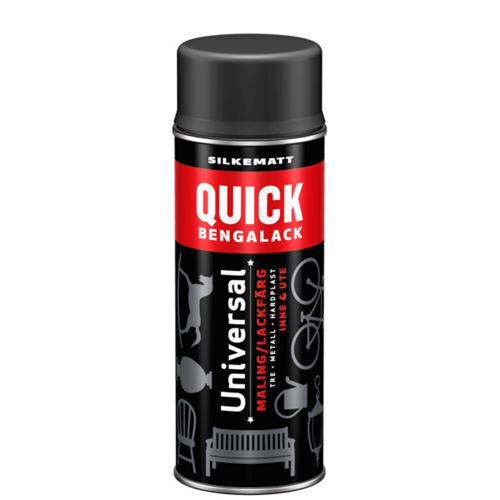 Scanox Quick Bengalack Spray Dempet Sort Silkematt