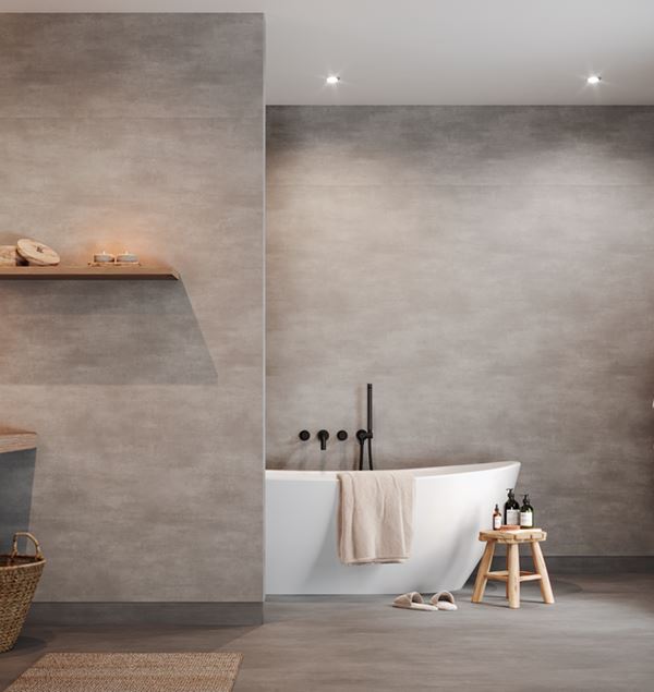 Tarkett Aquarelle Raw Concrete Dark Grey Våtromsbelegg 2 m