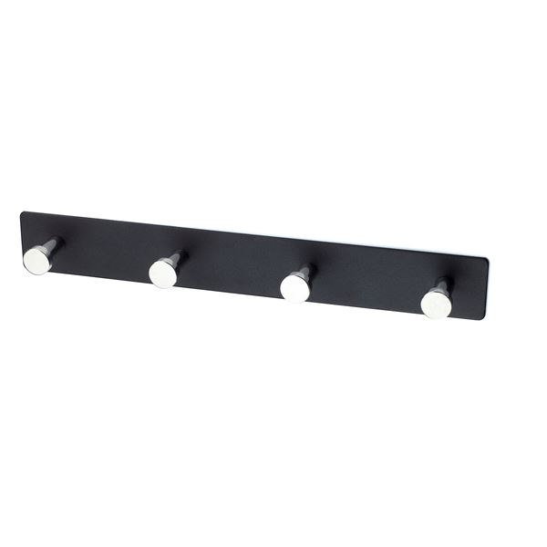 Habo Knaggrekke 13684 - Sort Krom