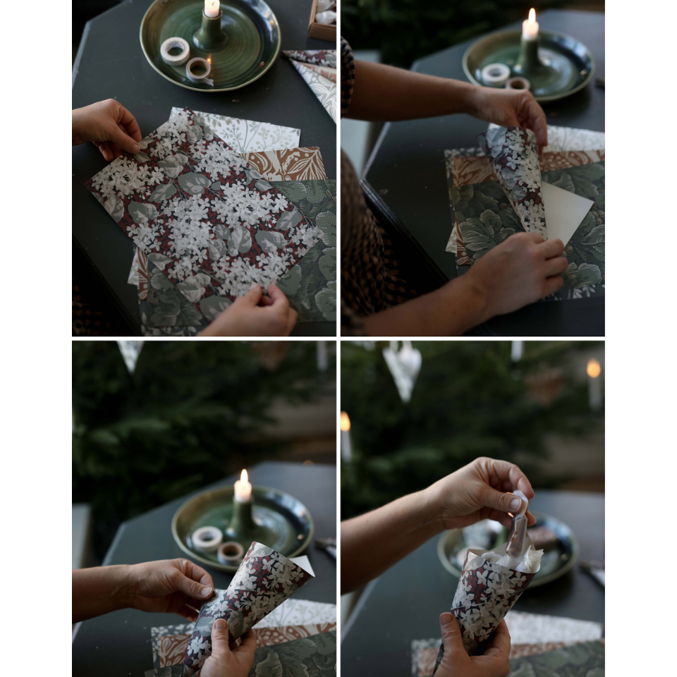 DIY papir julepynt